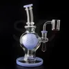 7,8 Zoll 14 mm Glaskugel-Dab-Rig-Bongs, Nagel-Wasserpfeifen mit Quarz-Banger mit abgeschrägter Kante