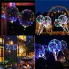 20 -дюймовый световой светодиод Bobo Balloon Прозрачные палочки Ballons Свадебные рождественские украшения для вечеринки по случаю дня рождения для детей 8341186