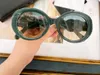 Kadınlar Yuvarlak Oval Güneş Gözlüğü Beyaz Kahverengi Gölgeli Sonnenbrille Bayanlar Fantezi Güneş Yaz Gözlük UV Gözlük Kutuları ile