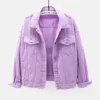 lila gelbe jacke