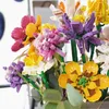 Sembo Ideas – blocs de construction de bouquets de fleurs, décoration de maison, marguerites, roses, lavande, tulipes, assemblage de jardin, briques à monter soi-même, jouets, cadeaux d'anniversaire et de Noël pour les amoureux