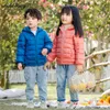 Crianças Jaqueta de Inverno Ultra Luz para baixo Bebê Meninas Jaquetas Crianças Com Capuz Outerwear Meninos Roupas Roupas Roupas 2-8 Anos 211025