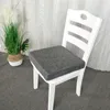 Cojín de espuma viscoelástica Estera de esponja gruesa Cojín de asiento de tela de lino de color sólido simple Cojín de respaldo de silla Cojín de doble uso Protección suave Caderas 210716