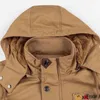 Vinter Militärjacka Män Casual Tjock Termisk Coat Army Pilot Jackor Air Force Cargo Outwear Fleece Hooded Jacket 4XL Kläder 211105