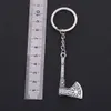 Fishhook Viking Brelok Punk Gothic AX Vicca Talizman Słowiański Irish Knot Pagan Amulet Wisiorek Key Chain Dla Mężczyzna Prezent Biżuteria Keyfob