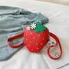 Çocuk Mini Meyve Çantası Kawaii Küçük Kız Küçük Para Cüzdan Kılıfı Kutusu Çilek Bebek Para Değişimi Çanta