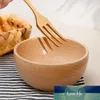 Round Wooden Bowl Tableware Original Soup Salad Rice Noodle Bowl Children's Food Container Solid Wood Tableware Factory price expert design Quality Latest Style