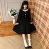 Japonais Lolita Gothique Robe Femmes Noir Mignon Vintage Kawaii Casual Mince Femme Automne Robe Vestidos 210519