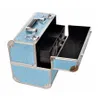 알루미늄 합금 메이크업 박스 전문 메이크업 뷰티 화장품 가방 다중 계층 잠글 수있는 보석 상자 메이크업 도구