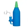 Wasserpfeifen 6,7 Zoll Silikon-Wasserbong-Rohre Abnehmbarer Recycler-Dab-Rig für Rauch unzerbrechliche Bongs gerader Typ