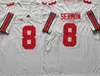 NCAA Ohio State Buckeyes College Football 14 KJ Hill Jersey 8 Trey Sermon 9 Binjimen Victor 5 Garrett Wilson 15 Ezekiel Elliott University Black Red White Team Color