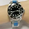 40mm Mens Automatic 116610 Black Blue Green Dail Watches 18k Gold Clasp Ceramic Bezel Stainless Steel Sub Luxury Watch290t