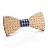 Boogbladen kruis grens houten stropdas hout gevlochten stropdas Europese en Amerikaanse herenvlinder donn22