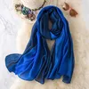 Foulard en soie pure femmes patchwork écharpe en mousseline de soie plage couvrir châle Sarong Foulard Femme Echarp Hijab femme soie bandana Sjaal Q0828