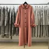 Women's Wool & Blends 2022 Autumn Winter Elegant Trench Oversize Double Side Female Long Coat With Belt Manteau Femme Bery22