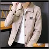 Outerwear Coats Clothing Apparel Drop Delivery Jacket Mens 2021 Spring And Autumn Korean Version Of The Trend Loose Sports Tooling Casual Jac