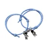 2Pcs/set Cute Astronaut Magnetic Couple Bracelet Adjustable Creative Friendship Rope Relationship Distance Mutual Attraction Mat Charm Brace