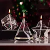 Candle Holders Handblown Refillable Glass Oil Lamp Clear Strong Holder Burning Aura For Essential Wedding Decoration8835752