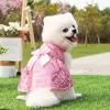 Multi padrões cão vestuário colorido pet moda doce bonito sexy princesa pavão folha animais de estimação cães gatos rendas tutu vestido verão w222o