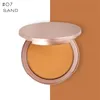8 Colors Neutral logo-free powder compact oil control and makeup Face compacts repair pressed powders pink black rose gold box fast ship 50