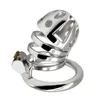 Massage FRRK-34 sm male sex toys long stainless steel new penis bird cage cock cage anti-derailment masturbation device