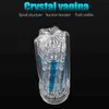 Sex Toys for Man Spiral Transparent Vacuum Pocket Pussy Sexy Clear Vagina Real Pussy Male Sexshop Masterbator Cup Silicone Adult Q0419
