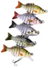 5pcs/lot Fishing Multi Jointed Hard Baits Lifelike Wobblers 5cm 2.5g 6 Segments Swimbait Lures