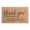 주문 카드 크래프트 종이 제품 감사합니다 카드 감사 카드 클럽을 지원하는 삽입 소규모 비즈니스 고객 902 B3