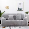 Pluszowa sofa Pokrywa Stretch Solid Color Grube Slipcover Sofa Pokrywy do salonu Zwierzęta Krzesło Pokrywa Poduszka Sofa Ręcznik 1 pc 211102