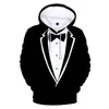 Men's Hoodies Men's & Sweatshirts Handsome Suit Style 3D Print Oversize Men Holiday Funny Cosplay Autumn Sweatshirt Fun Drees Up Male