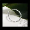 Band Schmuck Schmuck S925 Sterling Silber Falten Geometrie Dünne Offene Ringe Für Frauen Mode Von Drop Lieferung 2021 Wbfwv