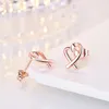 Simple Design Silver Color Hollow Heart Dangle Earrings For Women New Brand Fashion Ear Cuff Piercing Drop Earring Gift