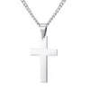 2020 Western Religieux Croix Christ En Acier Inoxydable Pendentif Collier De Mode Mâle Bijoux