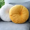 CANIRICA Round Pillow Velvet Seat Chair Cushion Tatami Decorative Pillows For Living Room Sofa Pumpkin Cojines Decorativos Gift 210611