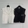 IEFB Printemps Été Causal Coréen Streetwear Mode Gilet Noir Blanc Deux Couleurs Sans Manches Cool Gilet Pour Homme 9Y6119 210524