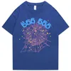 Gb85 Men's T-shirts Hip-hop Creative Sp5der 5555 Angel Modulus Harajuku Men and Women T-shirt High-quality Web Spider Letter Printing Wnco 9khj