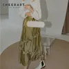 Altın Glitter Etek Bayan Yüksek Bel Bir Çizgi Uzun MIDI Bayanlar Dantelli Kore Yansıtıcı Moda Giyim 210427