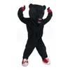 Prestanda Black Bear Mascot Kostymer Jul Fancy Party Dress Cartoon Character Outfit Suit Vuxna Storlek Carnival Påsk Reklam Tema Kläder