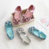 Mode Filles Enfants Paillettes Princesse Avec Noeud Appartements Chaussures Pour Étudiants Automne 220705