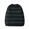 Leesbare gestreepte mannen truien 2020 herfst Koreaanse stijl heren truien harajuku streetwear mannelijke kleding paar sweaterp0805