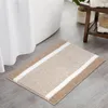 Badmatten 43x61cm gestreiftes Chenille Teppichbodenmatte Badezimmerbadezimmer Footmat