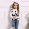 !! Gilet en fausse fourrure pour enfants / Veste gilet d'hiver Couleurs noires et blanches mélangées bambin 211203