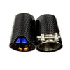 Real Carbon Fiber Blauw Verbrande Rvs Uitlaatpijp Uitlaat Tip voor BMW M Prestaties M2 F87 M3 F80 m4 F82 F83 M5 F10 M6 F12275O