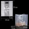 Thank You Plastic Gift Wrap Bag Cloth Storage with Handle Party Wedding Candy Cake Wrapping Bags RH1844