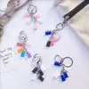 Resin Candy Keyring Colorful Lovely Bear Keychain Cartoon bears Dangles Pendant Cute Girl Dangle 6 colors