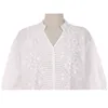 Bethquenoy broderi blus vit skjortor kvinnor kläder plus storlek bomull toppar camisas blusas mujer de moda 2020 kemisier femme h1230