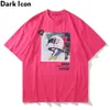 Printed Men's T-shirt Short Sleeve Summer Streetwear Unisex Tee Shirts Cotton Tshirts for Man 210603