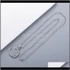 Hänghalsband hängsmycken charma toppkvalitet sier pläterad vintage halsband för unisex mode smycken leverans grossist droppleverans 2021 jz
