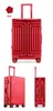 Ünlü Tasarımcı Bagaj Seti Kaliteli Deri Bavul Çanta, Evrensel Tekerlekler Taşıma, Izgara Seyahat Alüminyum Bavul Iş Arabası Durumda Valiz Çizgileri Çekme Çubuklar