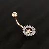 Piercing Star Diamond Belly Button Rings Navel Nail Allergy Free Stainless Steel Body Jewelry for Women Crop Top Will and Sandy